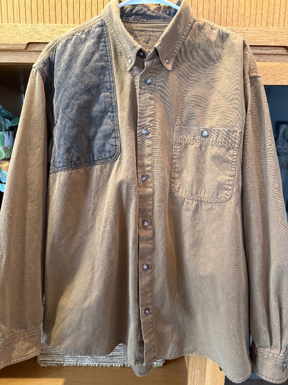Mens North River Outfitters Khaki Top, Size XL